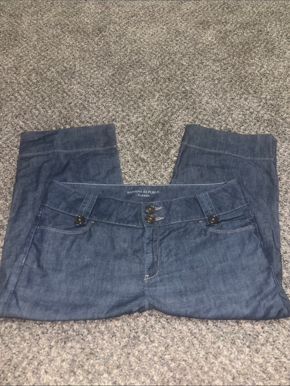 Banana Republic Women's Dark Indigo Crop Leg Jeans